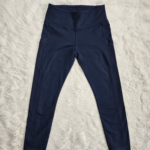 Ivivva by Lululemon Girl's Black Athletic Tights Legging Pants Size 14 - Picture 1 of 8